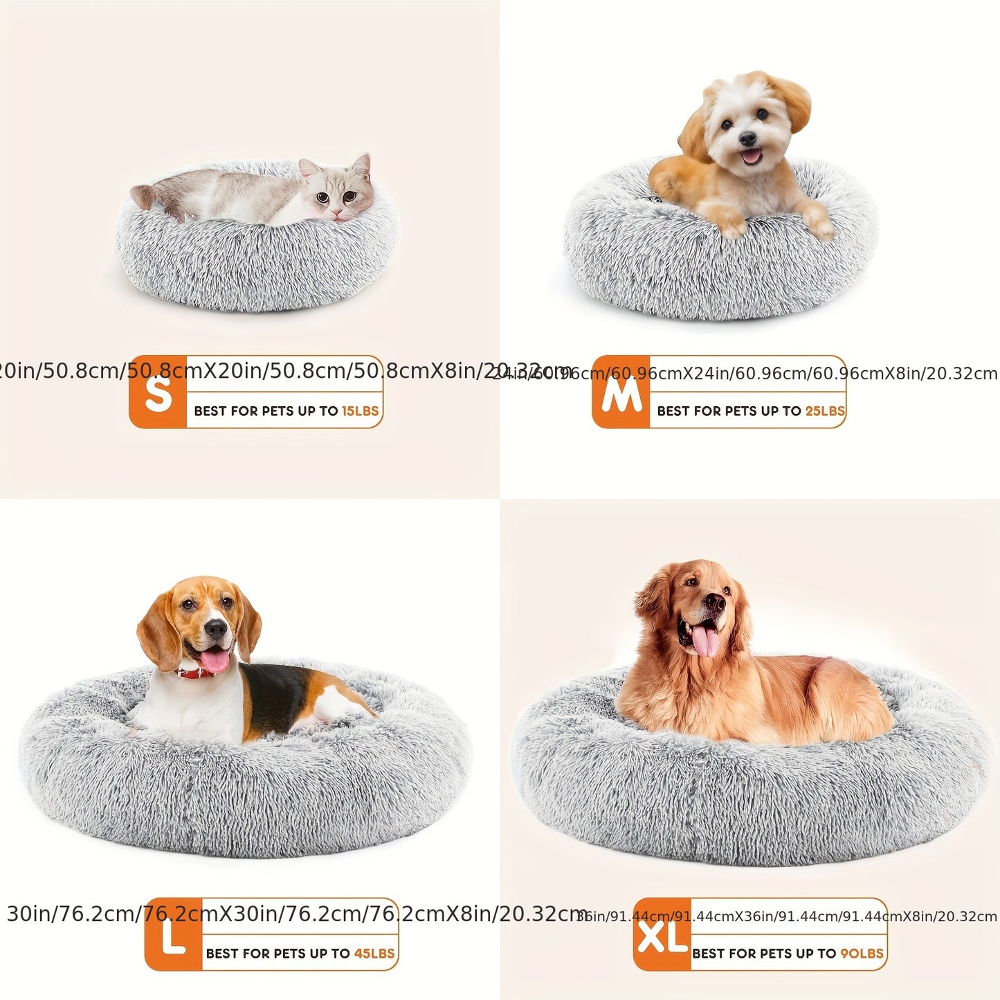 Washable Soothing Bed for Dogs