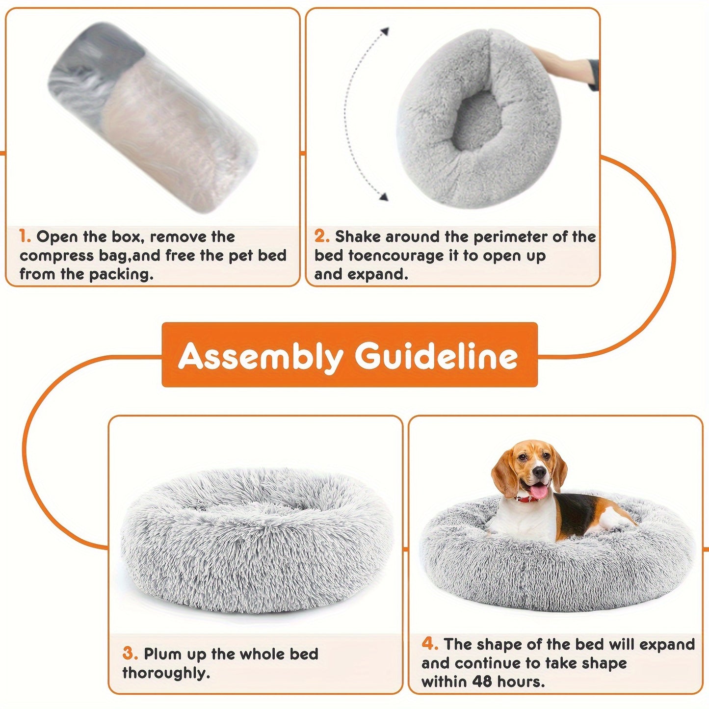 Washable Soothing Bed for Dogs