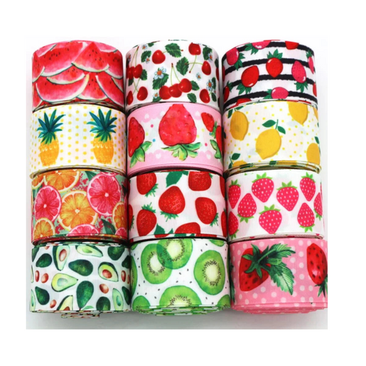 38MM Fruit Strawberry Ribbon