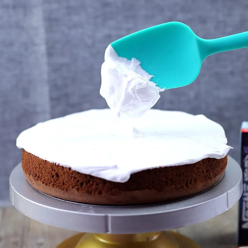 21CM Heat Resistant Integrate Handle Silicone Spoon Scraper Spatula Ice Cream Cake Kitchen Tool Utensil Bakeware
