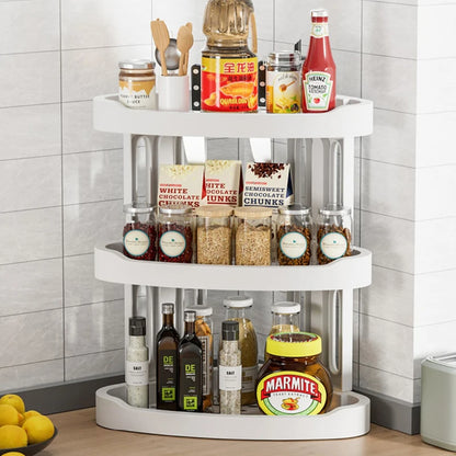 Kitchen Storage Rack Corner Seasoning Bottle Storage Rack Multi-layer Triangle Shelf Bathroom Organizer Shelves Kitchen Accessor