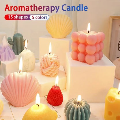 Smokeless Aesthetic Candles Scented Candles Decorative Christmas Home Interiors