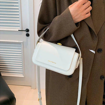 XOUHAM Korean Style Handbag for Women 4 Colors PU Leather Shoulder Bags Ladies Spring Crossbody Bag Fashion Small Square Pocket
