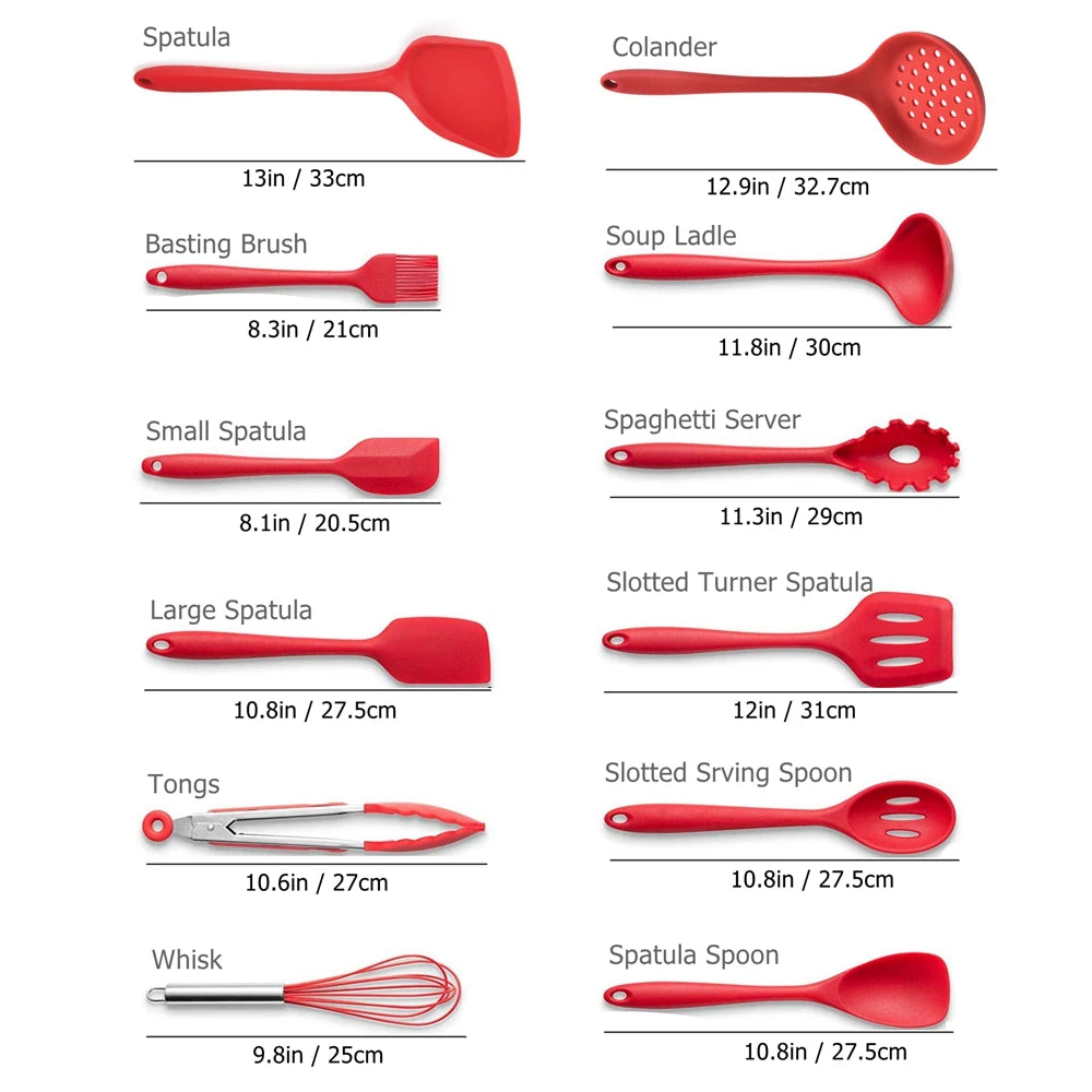 Silicone Kitchen Utensil Set