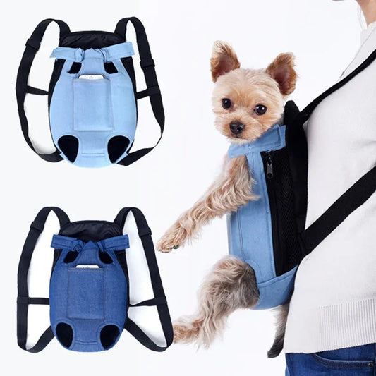 Pet Carrier Bag for Small Dogs and Cats, Denim Backpack, Outdoor Travel Bag, Puppy Carrying Bags, Pets Products