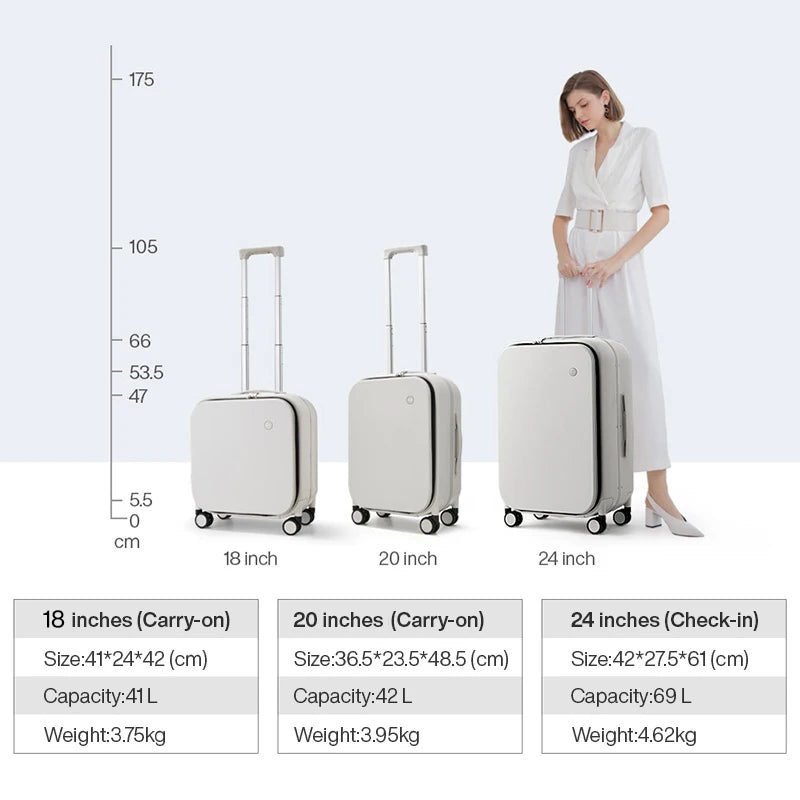 Aluminum Frame Wheeled Suitcase