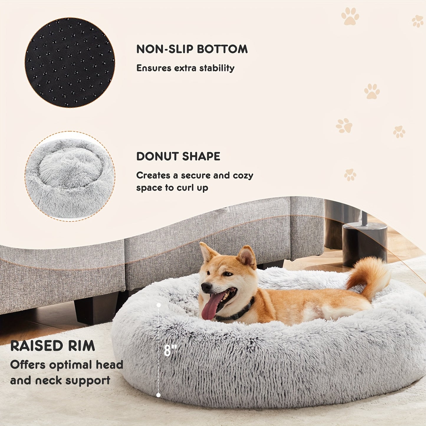 Washable Soothing Bed for Dogs